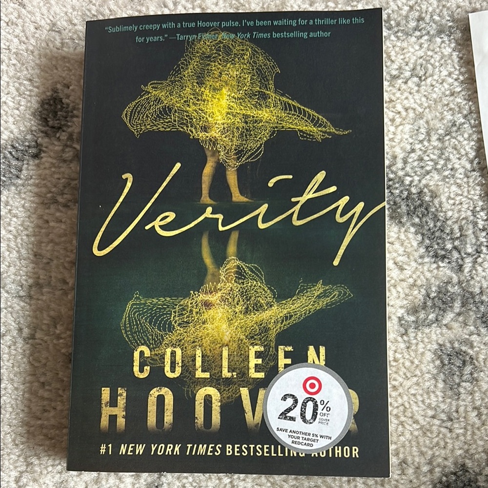 'Verity' Book - Black and Yellow Cover